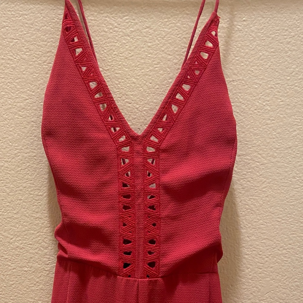 Pink Lush lace back jump suit - Picture 4 of 6